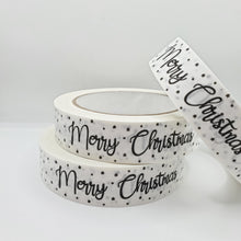 Load image into Gallery viewer, Merry Christmas tape on white paper - 25mm