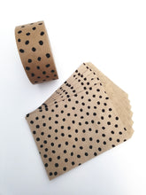 Load image into Gallery viewer, Brown paper bags - Polka dot