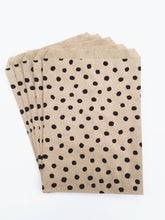 Load image into Gallery viewer, Spotty recycled paper bags
