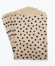 Load image into Gallery viewer, Brown paper bags - Polka dot