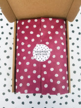 Load image into Gallery viewer, Spotty raspberry tissue paper