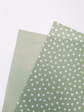 Load image into Gallery viewer, Sage green polka dot tissue paper
