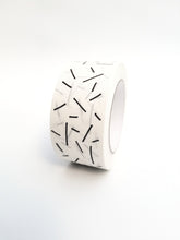 Load image into Gallery viewer, Lines paper packaging tape - 50mm white