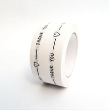 Load image into Gallery viewer, 'Thank You' paper packaging tape - 50mm white