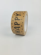 Load image into Gallery viewer, Happy Post paper packaging tape - 50mm brown
