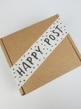 Load image into Gallery viewer, Happy Post paper packaging tape - 50mm white