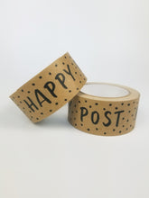 Load image into Gallery viewer, Happy Post paper packaging tape - 50mm brown