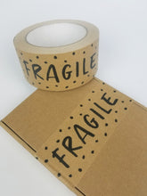 Load image into Gallery viewer, Fragile paper packaging tape - 50mm brown
