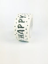 Load image into Gallery viewer, Happy Post paper packaging tape - 50mm white