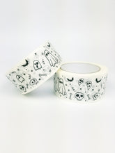 Load image into Gallery viewer, Halloween paper packaging tape - 50mm white
