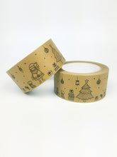 Load image into Gallery viewer, Christmas Scene brown paper packaging tape - 50mm