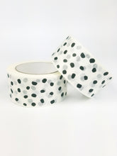 Load image into Gallery viewer, Polka dot paper packaging tape - 50mm white

