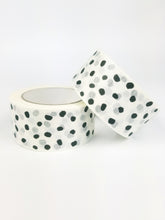 Load image into Gallery viewer, Polka dot paper packaging tape - 50mm white