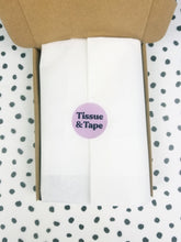 Load image into Gallery viewer, 100% recycled plain white tissue paper