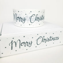 Load image into Gallery viewer, Merry Christmas white paper packaging tape - 50mm