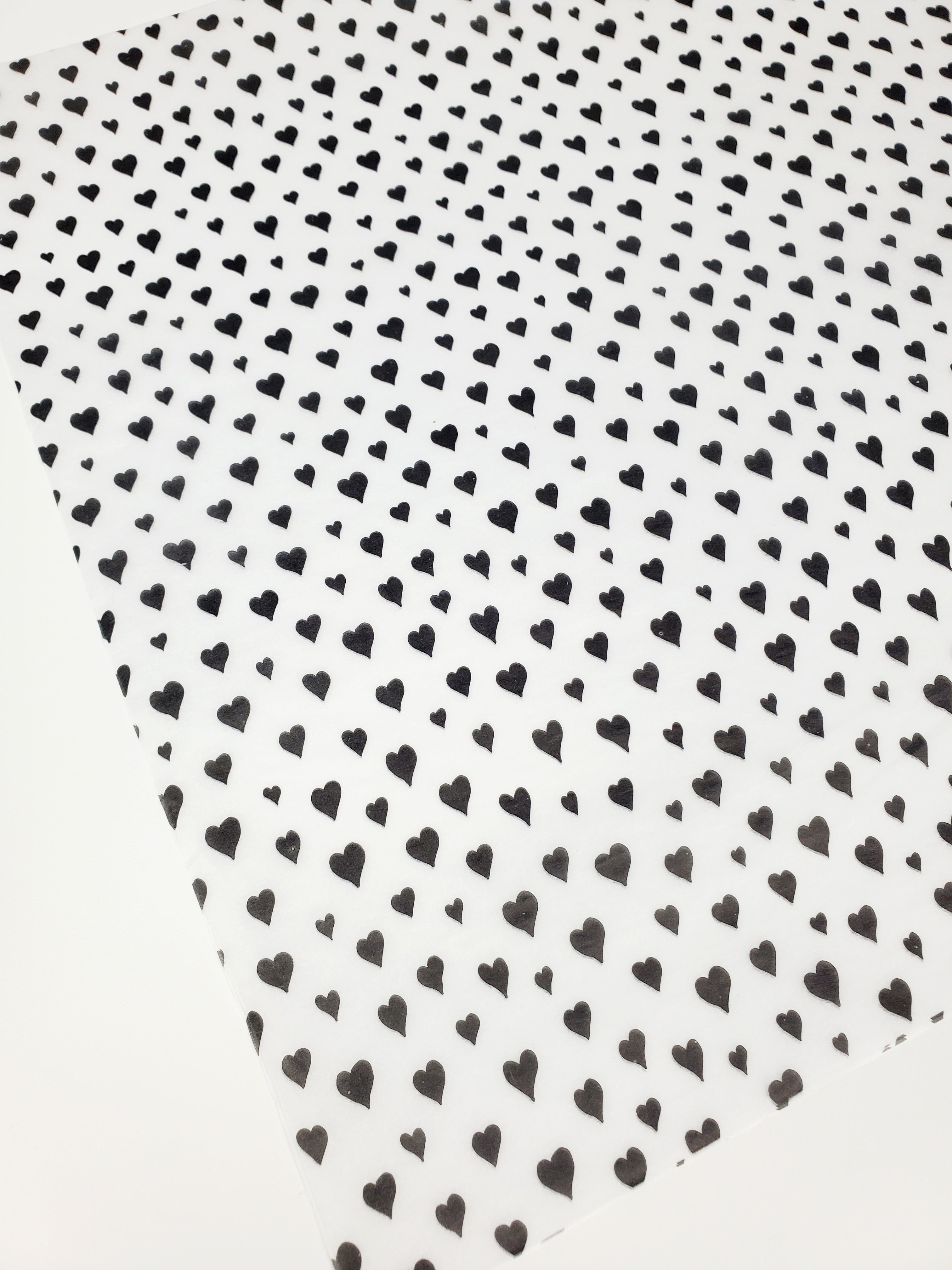 Black and White Hearts Wrapping Paper for Gifts - Viola Grace