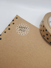 Load image into Gallery viewer, Kraft brown spotty stickers