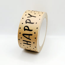 Load image into Gallery viewer, Happy Post paper packaging tape - 50mm brown