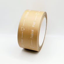 Load image into Gallery viewer, 'Thank You' paper packaging tape - 50mm brown