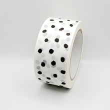Load image into Gallery viewer, Polka dot paper packaging tape - 50mm white