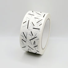 Load image into Gallery viewer, Lines paper packaging tape - 50mm white