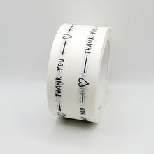 Load image into Gallery viewer, 'Thank You' paper packaging tape - 50mm white