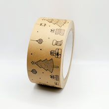 Load image into Gallery viewer, Christmas Scene brown paper packaging tape - 50mm