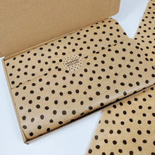 Load image into Gallery viewer, Polka dot Kraft brown tissue paper
