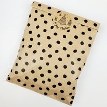 Load image into Gallery viewer, 'Merry Christmas' stickers with Christmas scene design made from Kraft brown paper