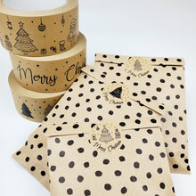 Load image into Gallery viewer, Brown paper bags - Polka dot