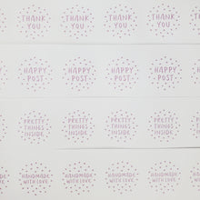 Load image into Gallery viewer, 70% OFF - Pink spotty stickers made from 100% recycled paper (pack of 108) - END OF LINE SALE