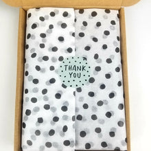 Load image into Gallery viewer, Green spotty stickers made from 100% recycled paper