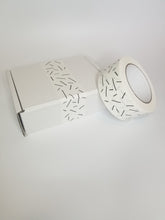 Load image into Gallery viewer, Lines paper packaging tape - 50mm white
