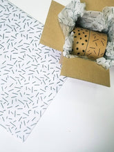 Load image into Gallery viewer, Black & white lines tissue paper