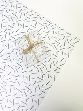 Load image into Gallery viewer, Black & white lines tissue paper