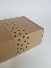 Load image into Gallery viewer, Polka dot paper packaging tape - 50mm brown
