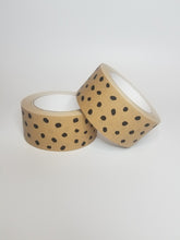 Load image into Gallery viewer, Polka dot paper packaging tape - 50mm brown
