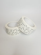 Load image into Gallery viewer, Lines paper packaging tape - 50mm white