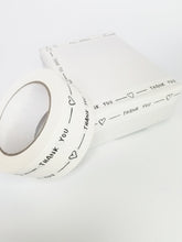 Load image into Gallery viewer, 'Thank You' paper packaging tape - 50mm white
