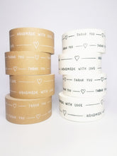 Load image into Gallery viewer, &#39;Thank You&#39; paper packaging tape - 50mm white
