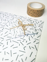 Load image into Gallery viewer, Black & white lines tissue paper