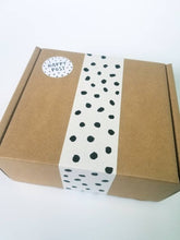 Load image into Gallery viewer, 'Happy Post' spotty stickers made from 100% recycled paper.
