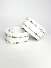 Load image into Gallery viewer, 'Thank You' paper packaging tape - 50mm white