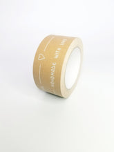 Load image into Gallery viewer, 'Handmade With Love' paper packaging tape - 50mm brown
