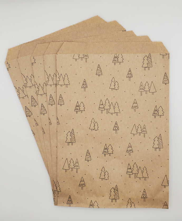 Brown Paper bags - Winter Woodland