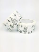 Load image into Gallery viewer, Christmas Scene white paper packaging tape - 50mm
