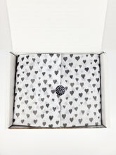 Load image into Gallery viewer, Black hearts tissue paper
