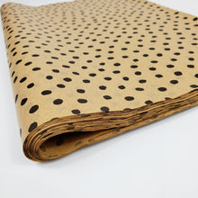 Load image into Gallery viewer, Polka dot Kraft brown tissue paper
