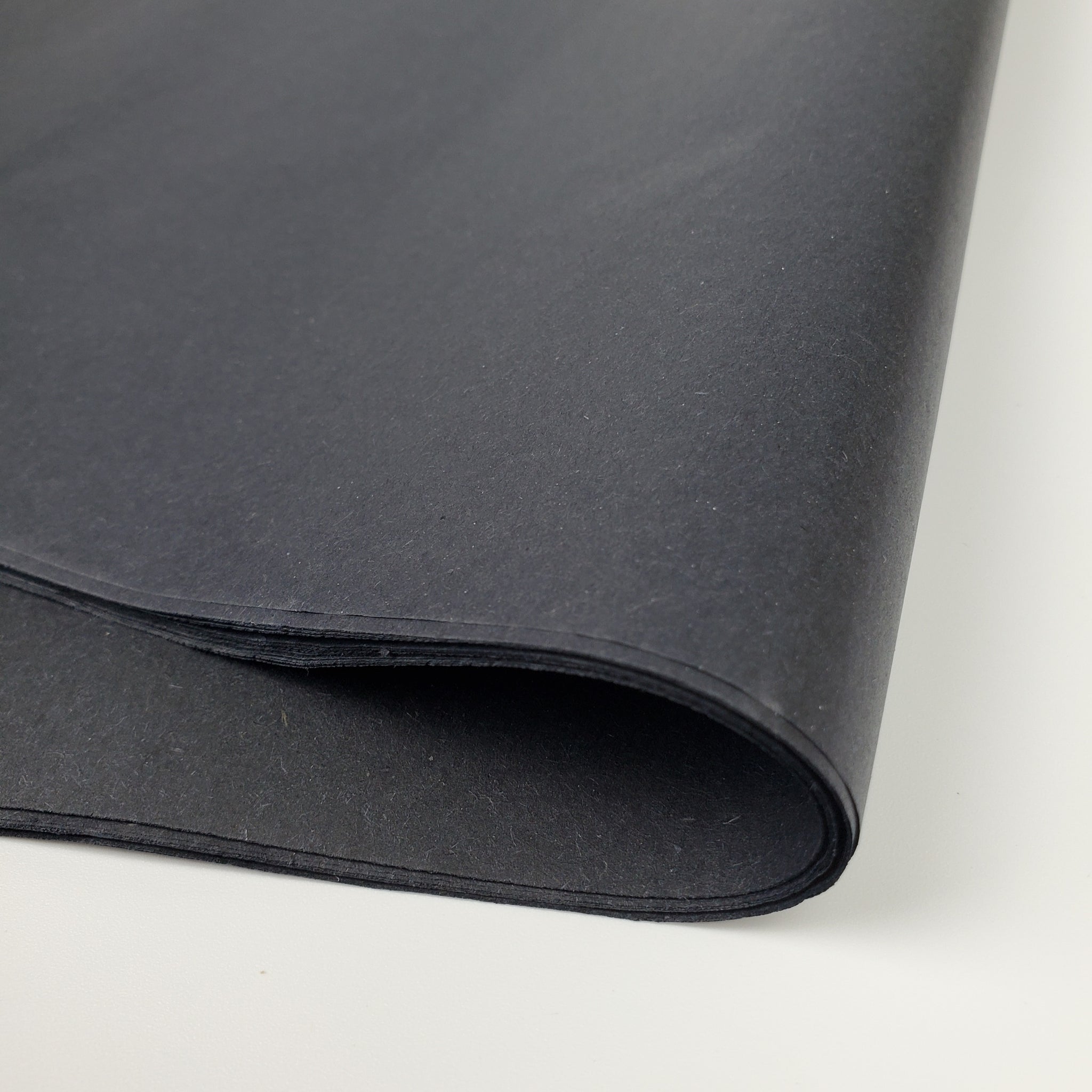 100% recycled plain black tissue paper