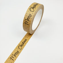 Load image into Gallery viewer, Merry Christmas brown paper tape - 25mm
